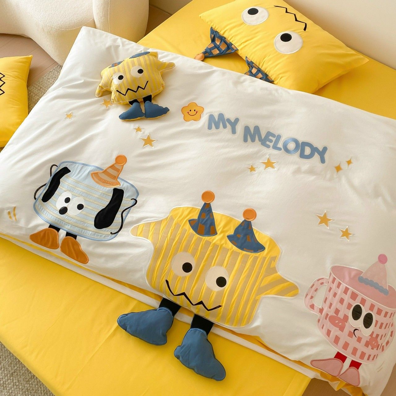 Bộ Chăn Ga Cotton Linen Kids - CUTIES 4
