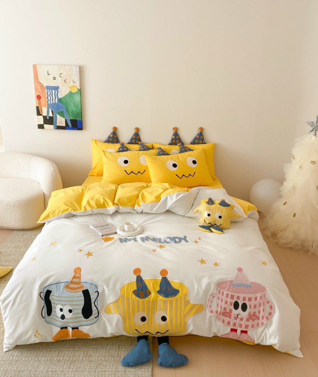 Bộ Chăn Ga Cotton Linen Kids - CUTIES 4