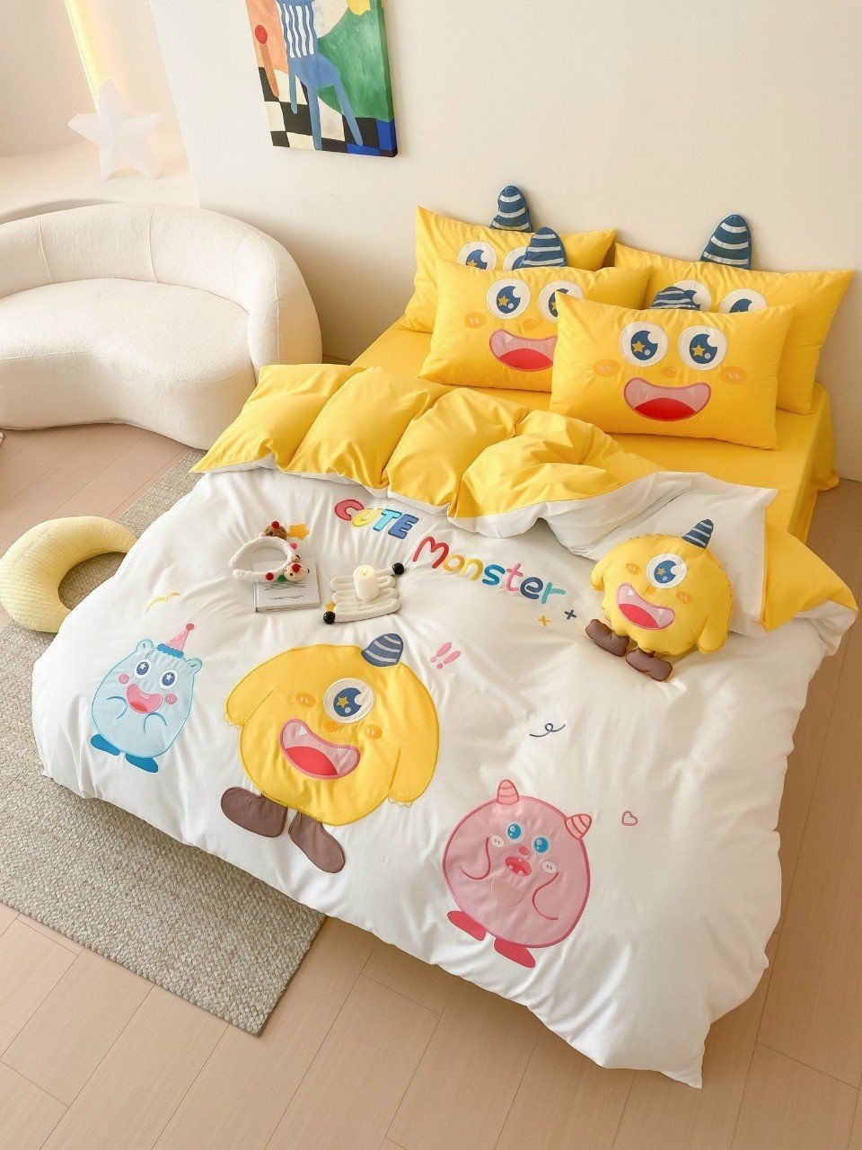 Bộ Chăn Ga Cotton Linen Kids - CUTIES 2