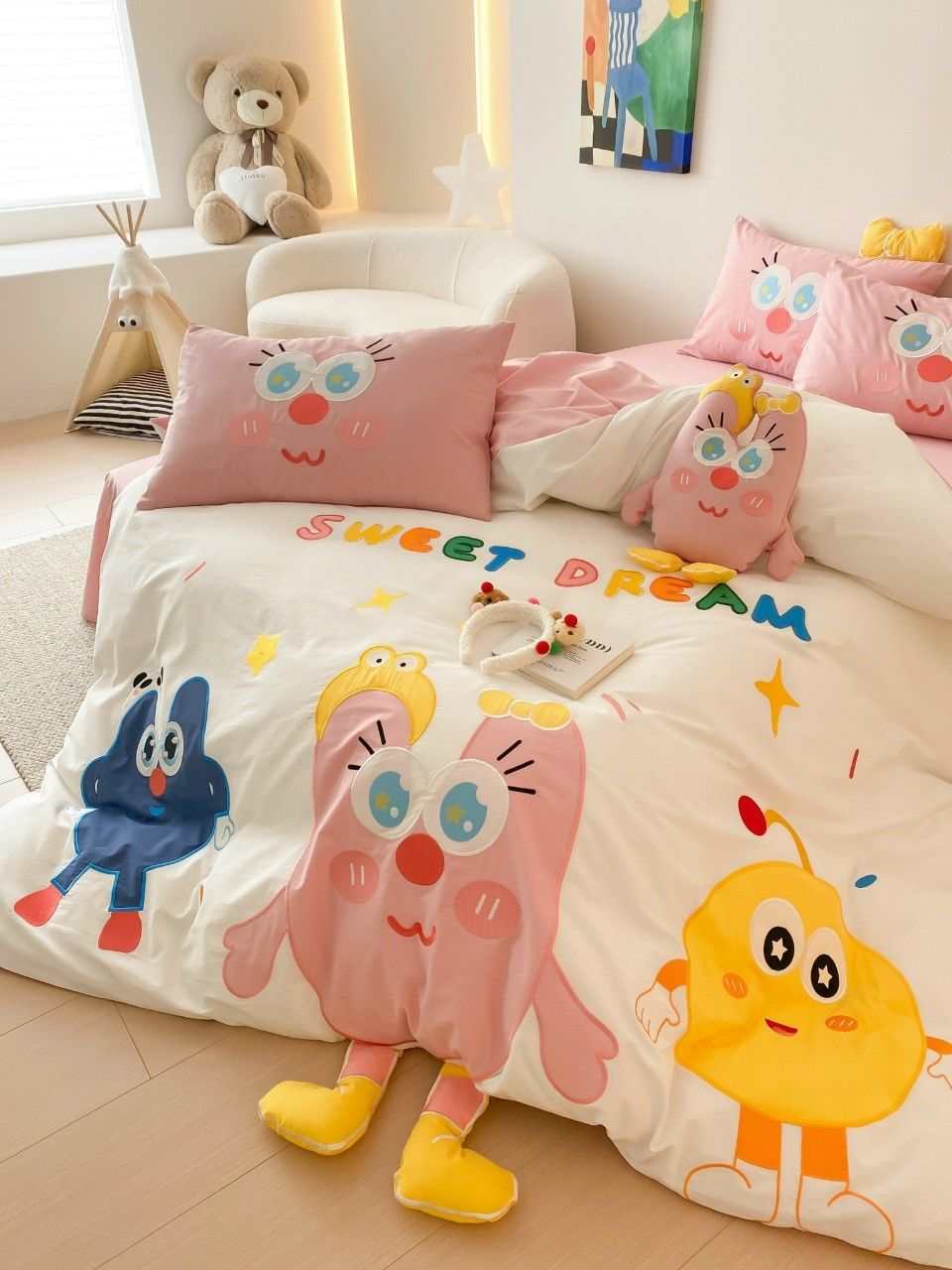 Bộ Chăn Ga Cotton Linen Kids - CUTIES 1