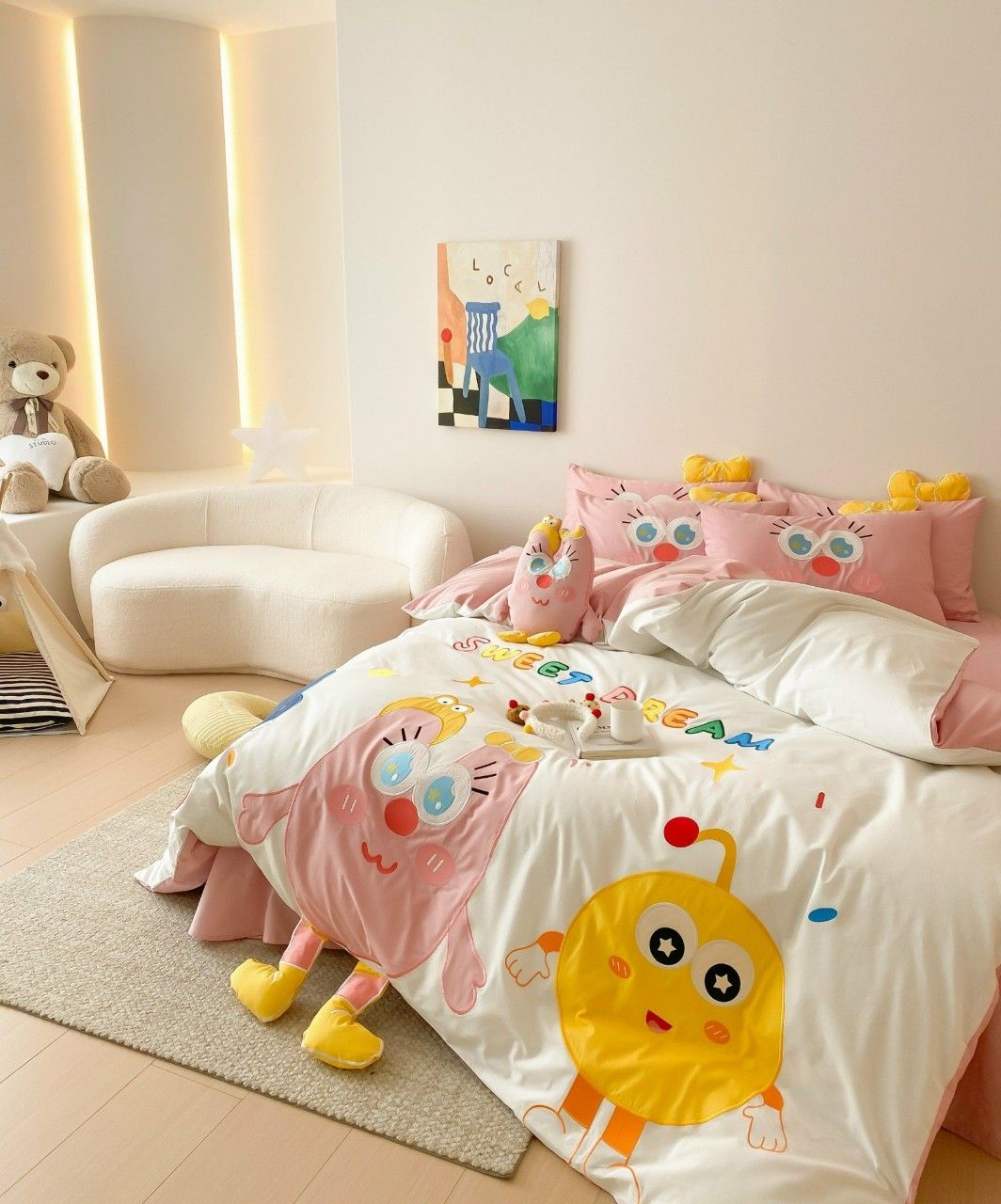 Bộ Chăn Ga Cotton Linen Kids - CUTIES 1