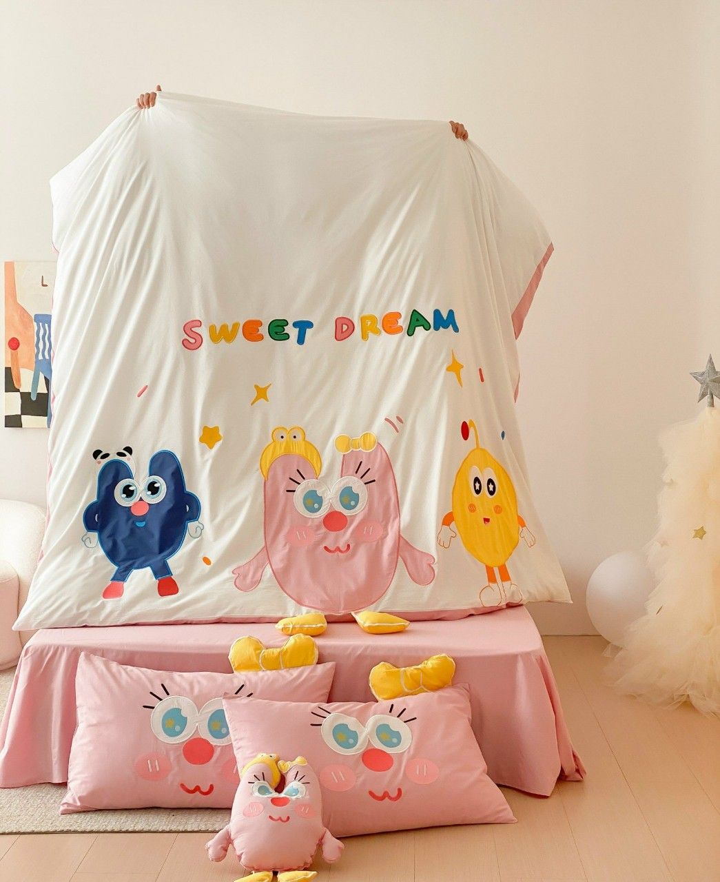 Bộ Chăn Ga Cotton Linen Kids - CUTIES 1