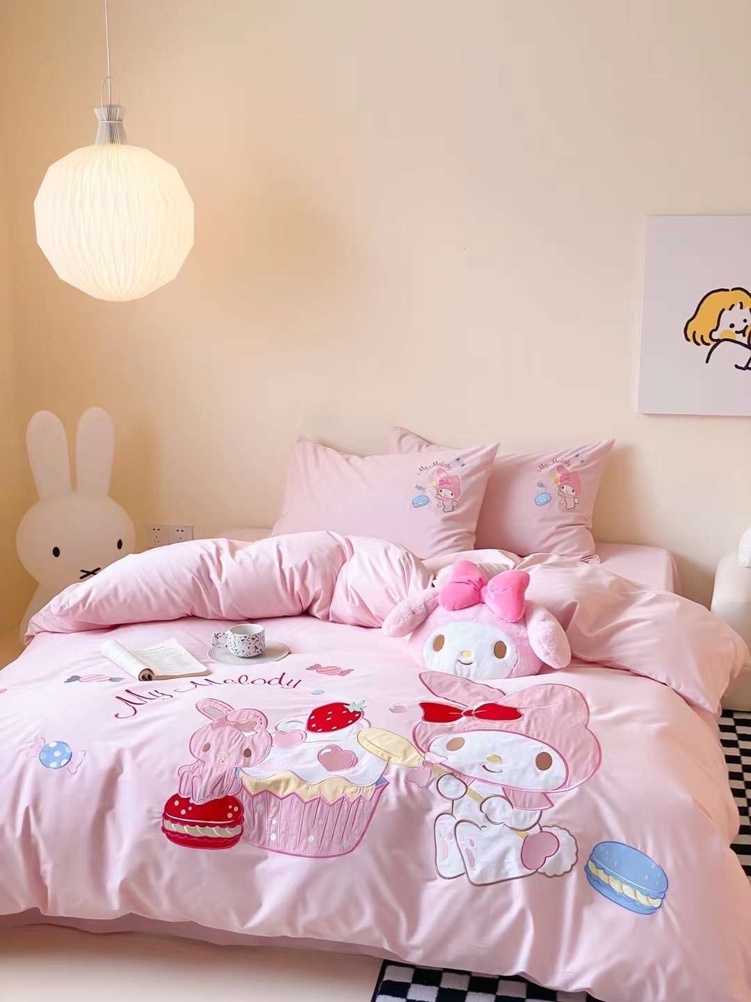 Bộ Chăn Ga Cotton Linen Kids - My Melody 3