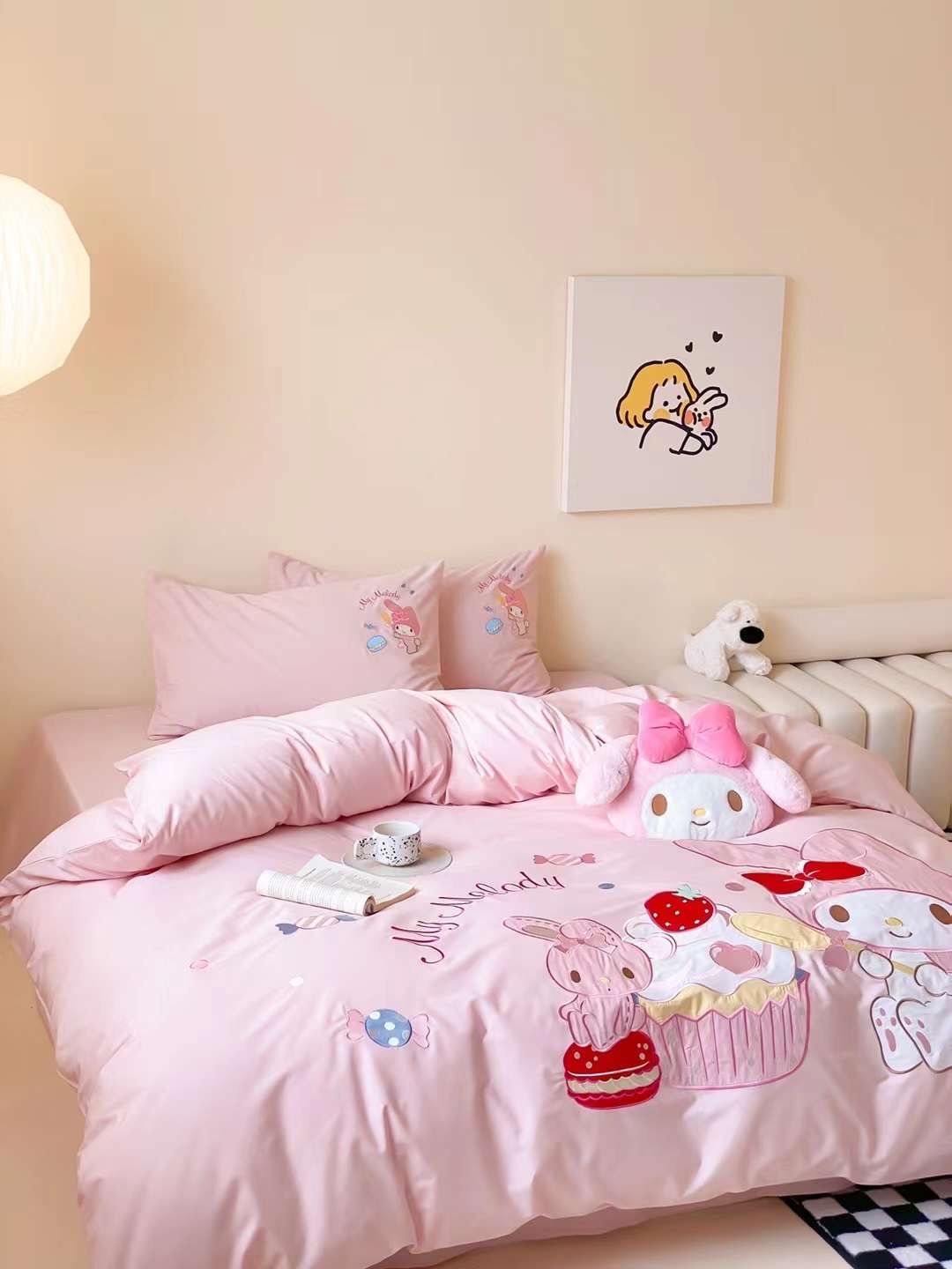 Bộ Chăn Ga Cotton Linen Kids - My Melody 3