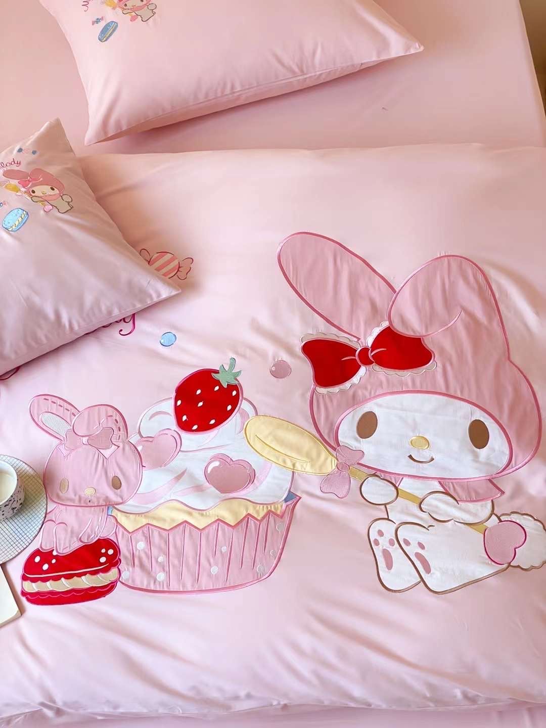 Bộ Chăn Ga Cotton Linen Kids - My Melody 3