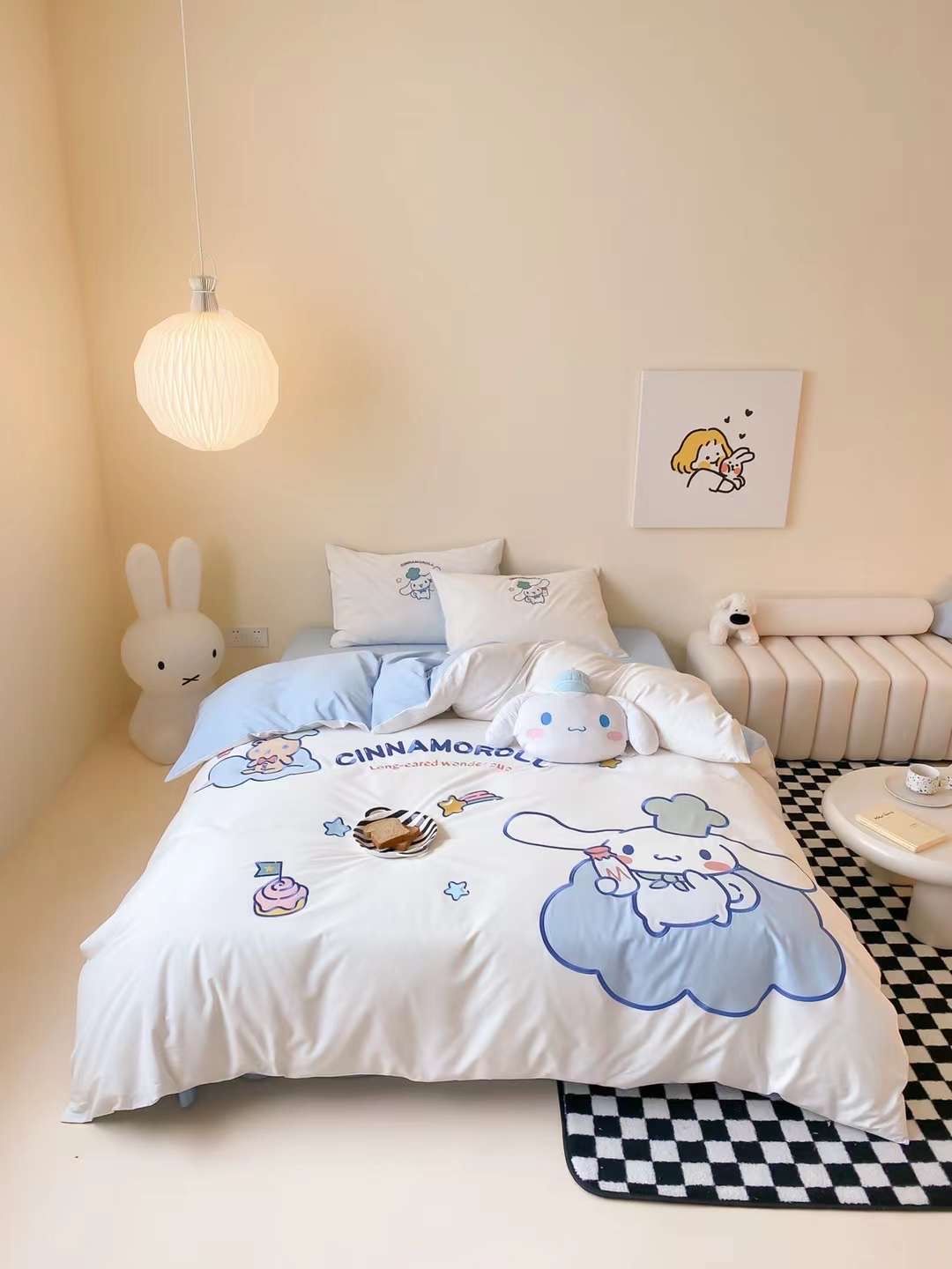 Bộ Chăn Ga Cotton Linen Kids - Cinnamorol 2