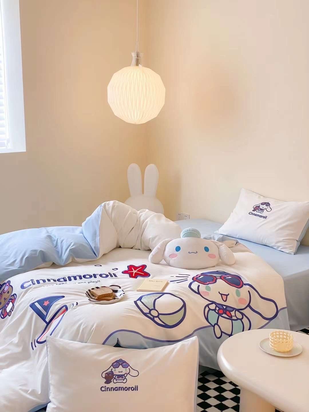 Bộ Chăn Ga Cotton Linen Kids - Cinnamorol 1