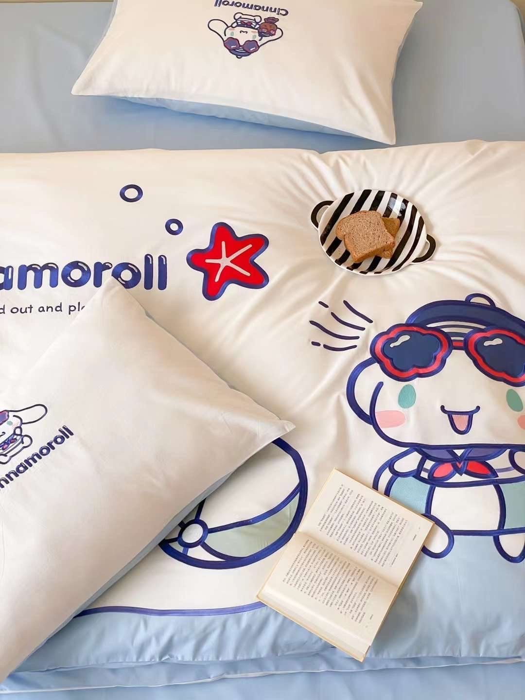 Bộ Chăn Ga Cotton Linen Kids - Cinnamorol 1