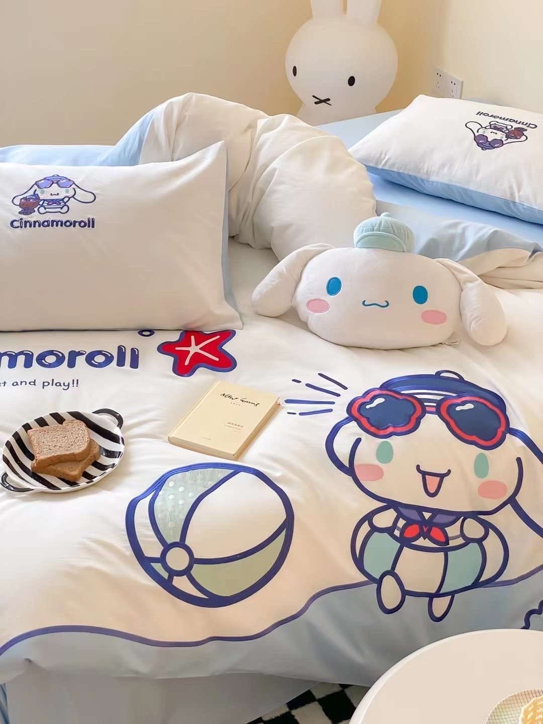 Bộ Chăn Ga Cotton Linen Kids - Cinnamorol 1