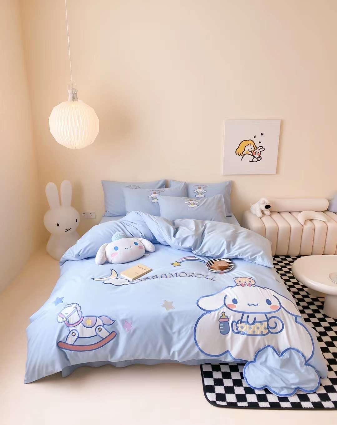 Bộ Chăn Ga Cotton Linen Kids - Cinnamorol 3