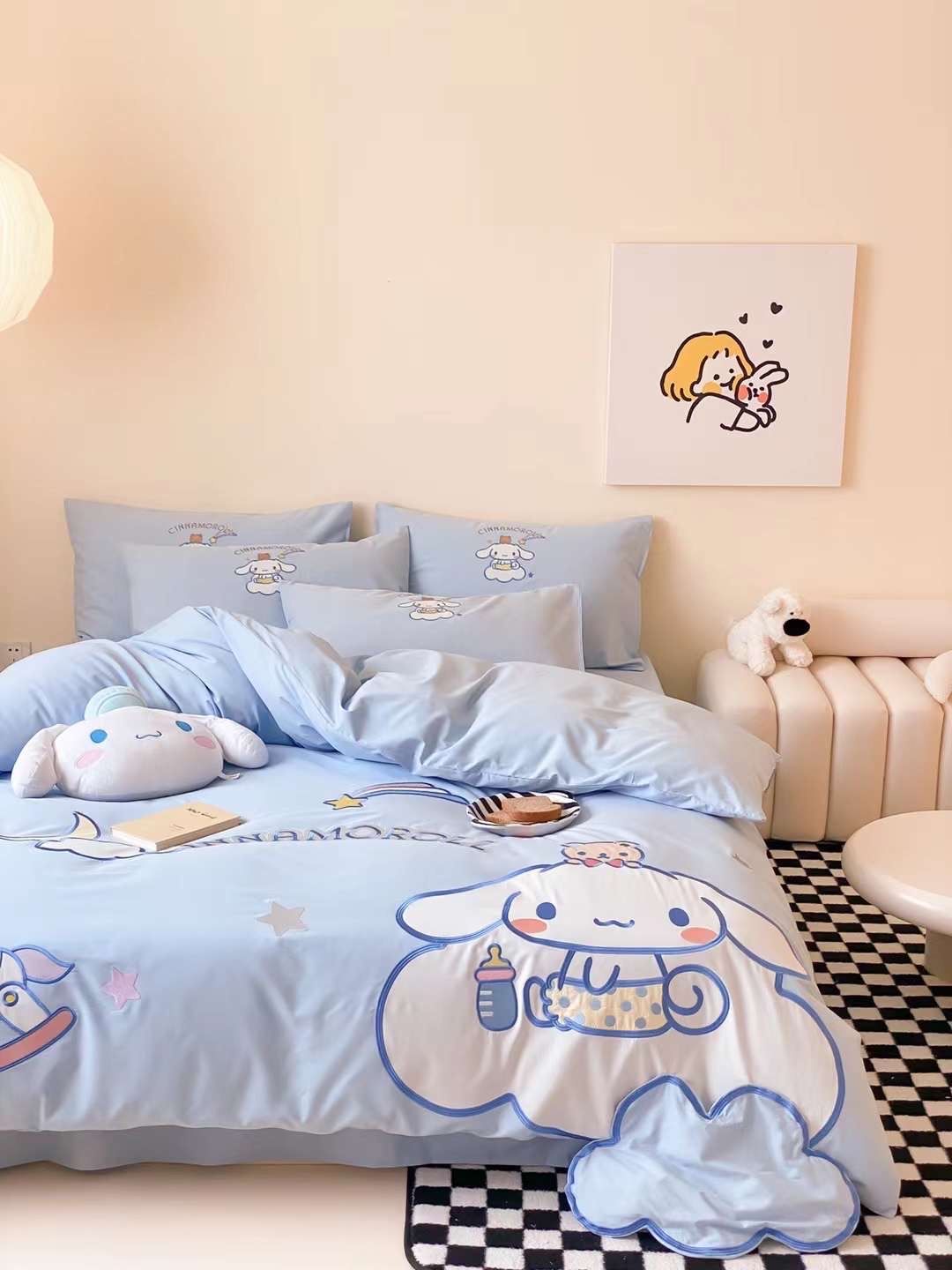 Bộ Chăn Ga Cotton Linen Kids - Cinnamorol 3