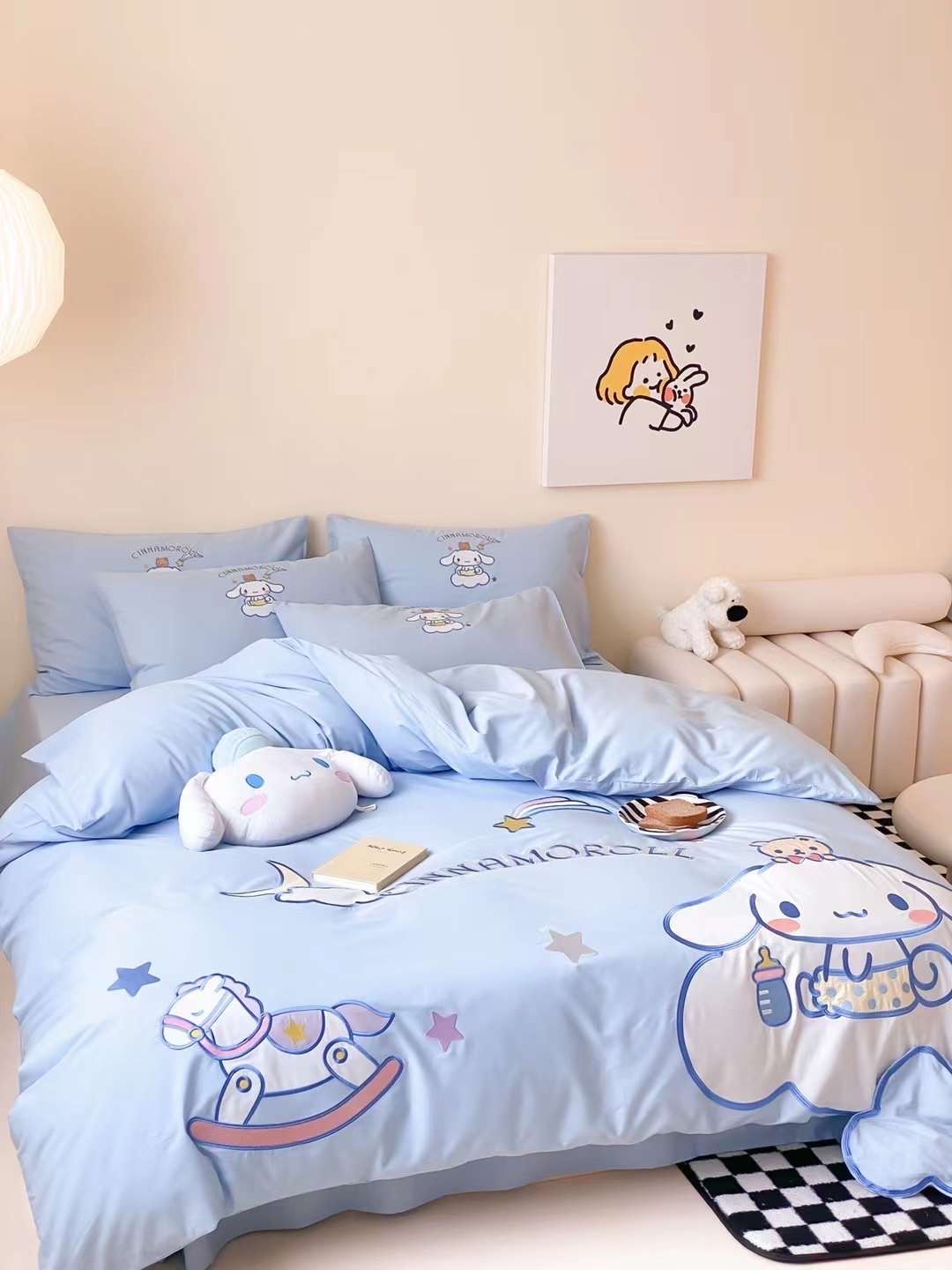 Bộ Chăn Ga Cotton Linen Kids - Cinnamorol 3