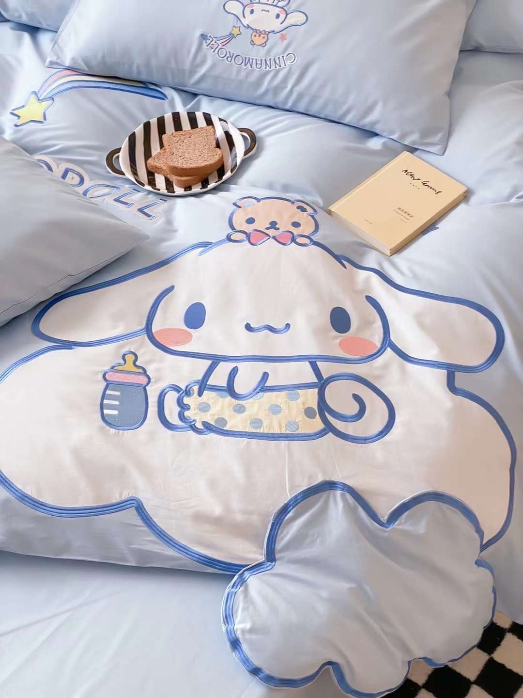 Bộ Chăn Ga Cotton Linen Kids - Cinnamorol 3