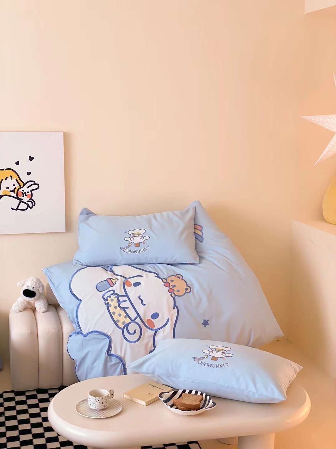 Bộ Chăn Ga Cotton Linen Kids - Cinnamorol 3