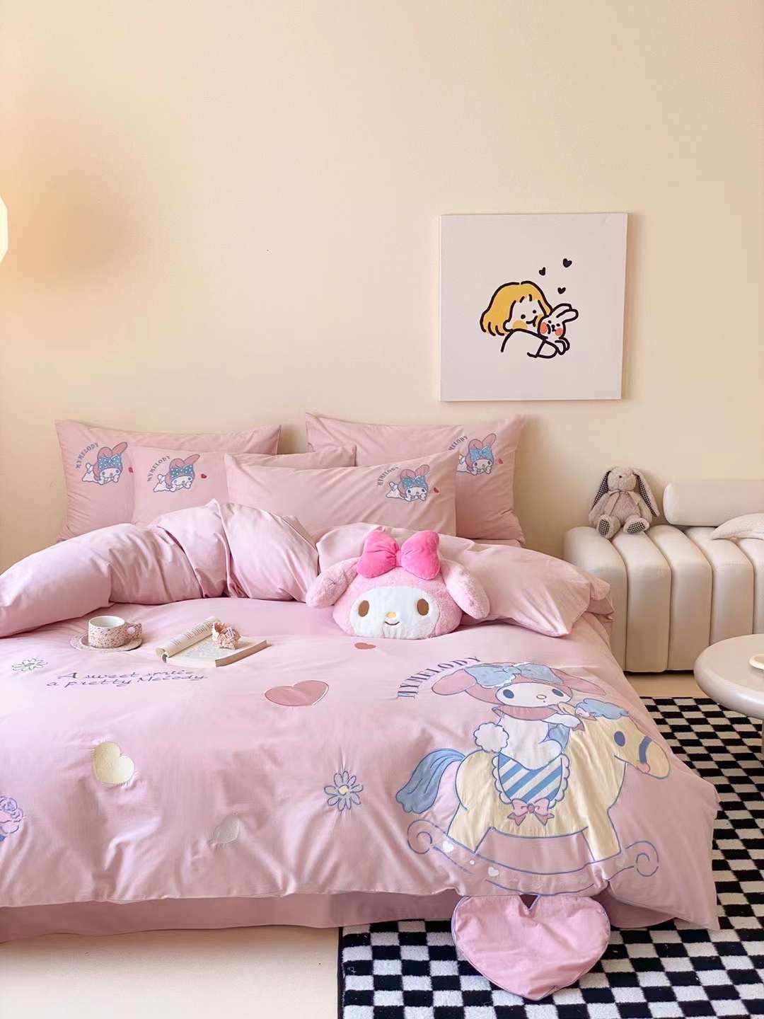 Bộ Chăn Ga Cotton Linen Kids - My Melody 1