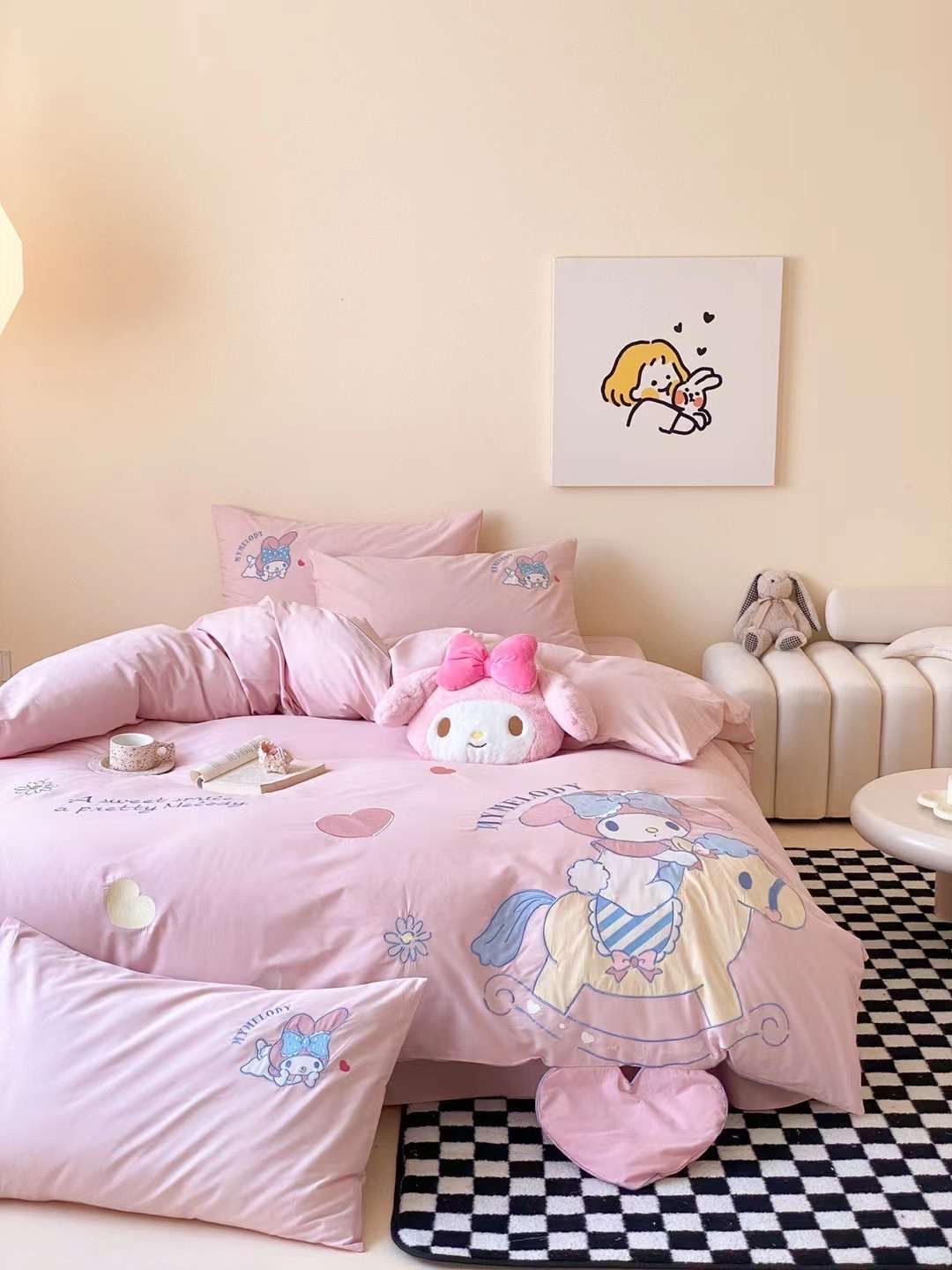 Bộ Chăn Ga Cotton Linen Kids - My Melody 1