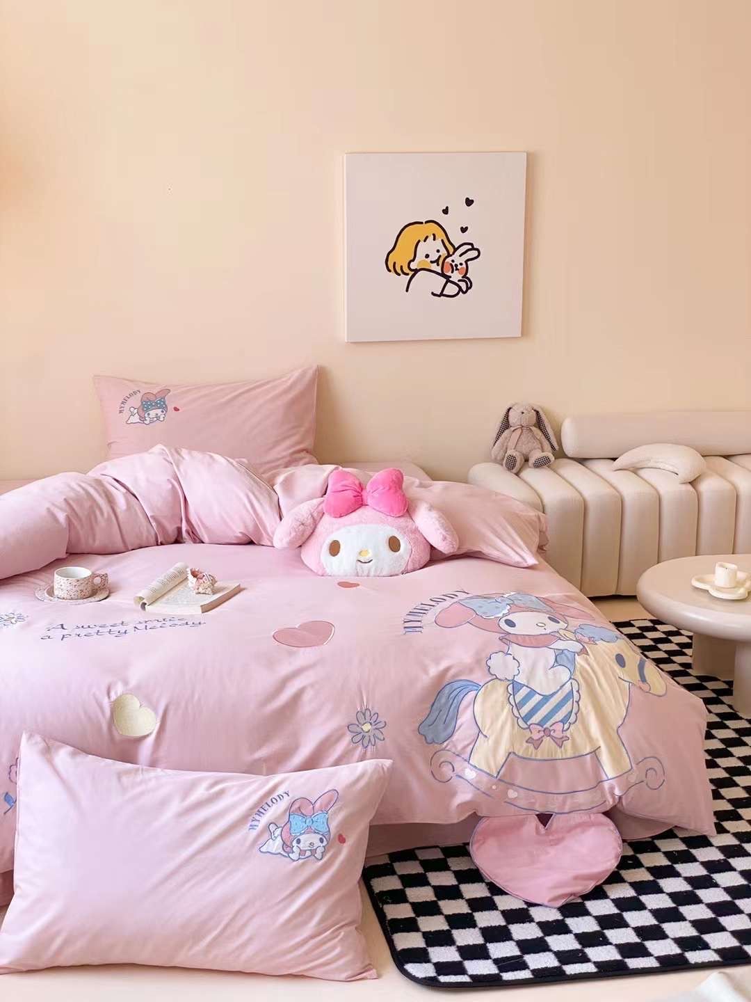 Bộ Chăn Ga Cotton Linen Kids - My Melody 1