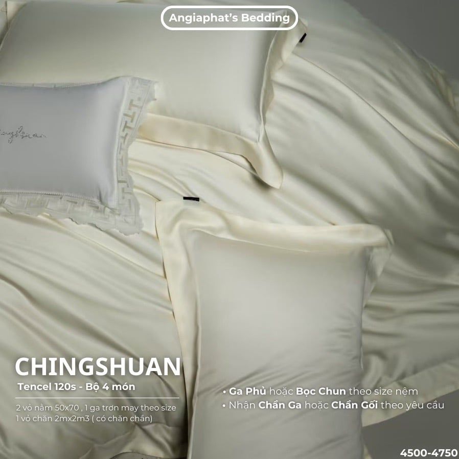 Set Chăn Ga Tencel 120s Chingsuan Micro - Màu 1