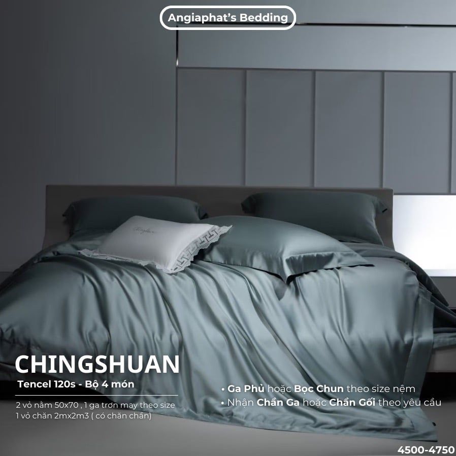Set Chăn Ga Tencel 120s Chingsuan Micro - Màu 2