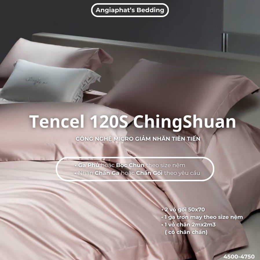 Set Chăn Ga Tencel 120s Chingsuan Micro - Màu 3