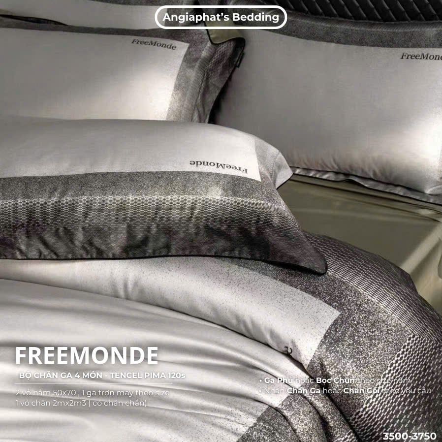 Set Chăn Ga Tencel 120s Freemonde Pima - Màu 4