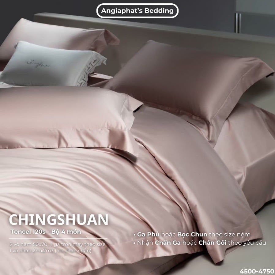 Set Chăn Ga Tencel 120s Chingsuan Micro - Màu 3