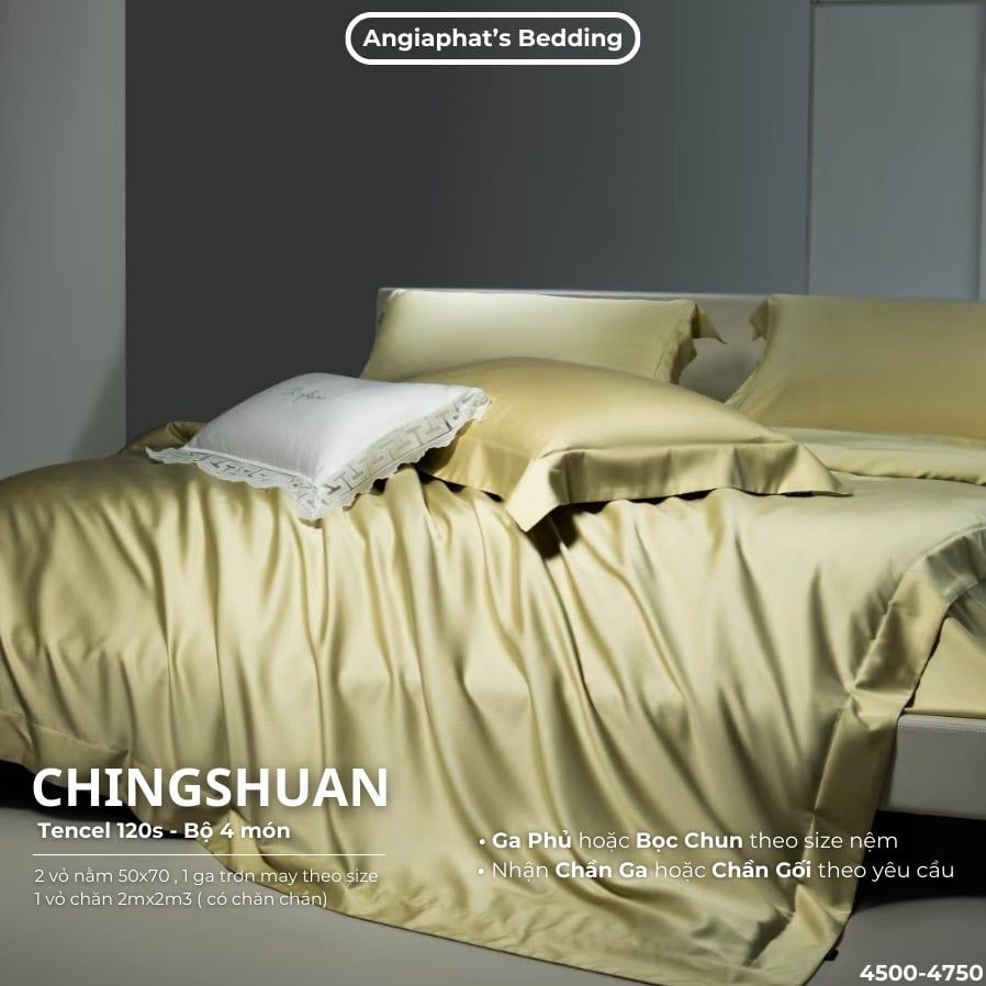 Set Chăn Ga Tencel 120s Chingsuan Micro - Màu 4