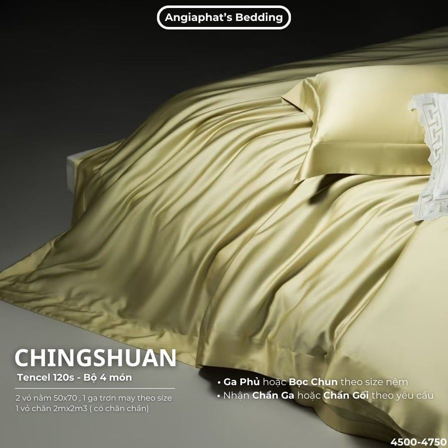 Set Chăn Ga Tencel 120s Chingsuan Micro - Màu 4