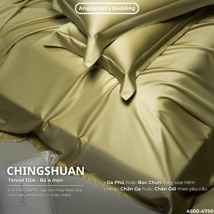 Set Chăn Ga Tencel 120s Chingsuan Micro - Màu 4