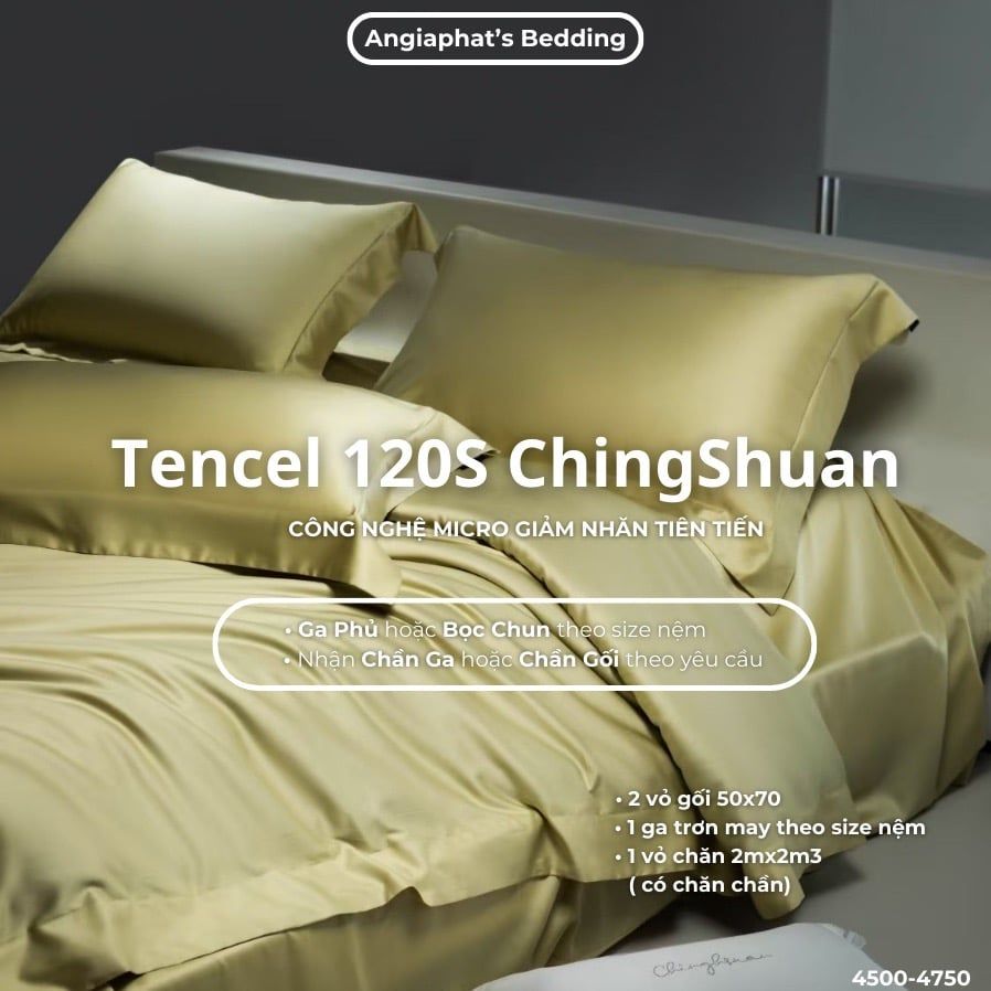 Set Chăn Ga Tencel 120s Chingsuan Micro - Màu 4