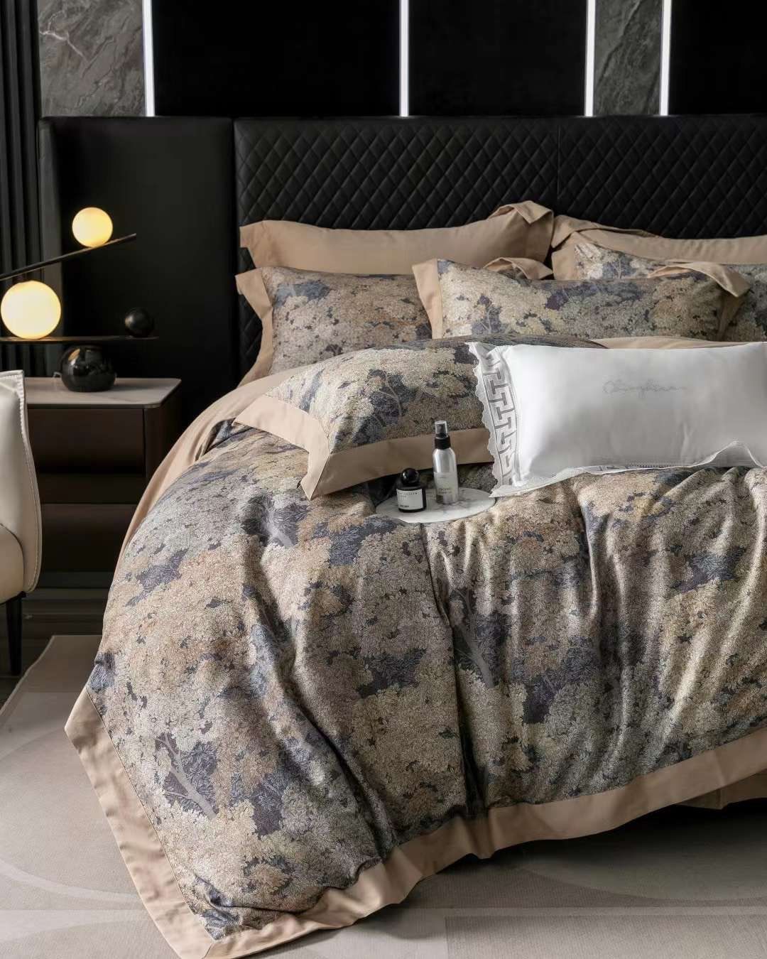 Bộ Chăn Ga Tencel Pima 100s Chingshuan - Cây Nâu