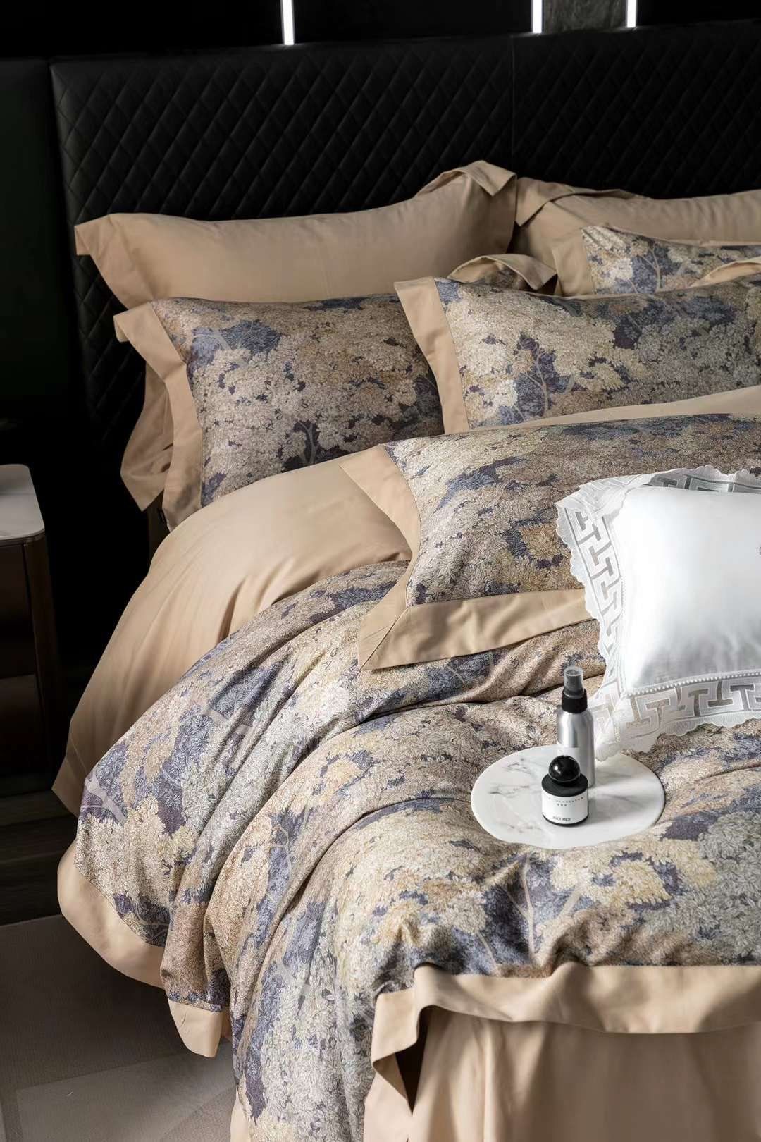 Bộ Chăn Ga Tencel Pima 100s Chingshuan - Cây Nâu