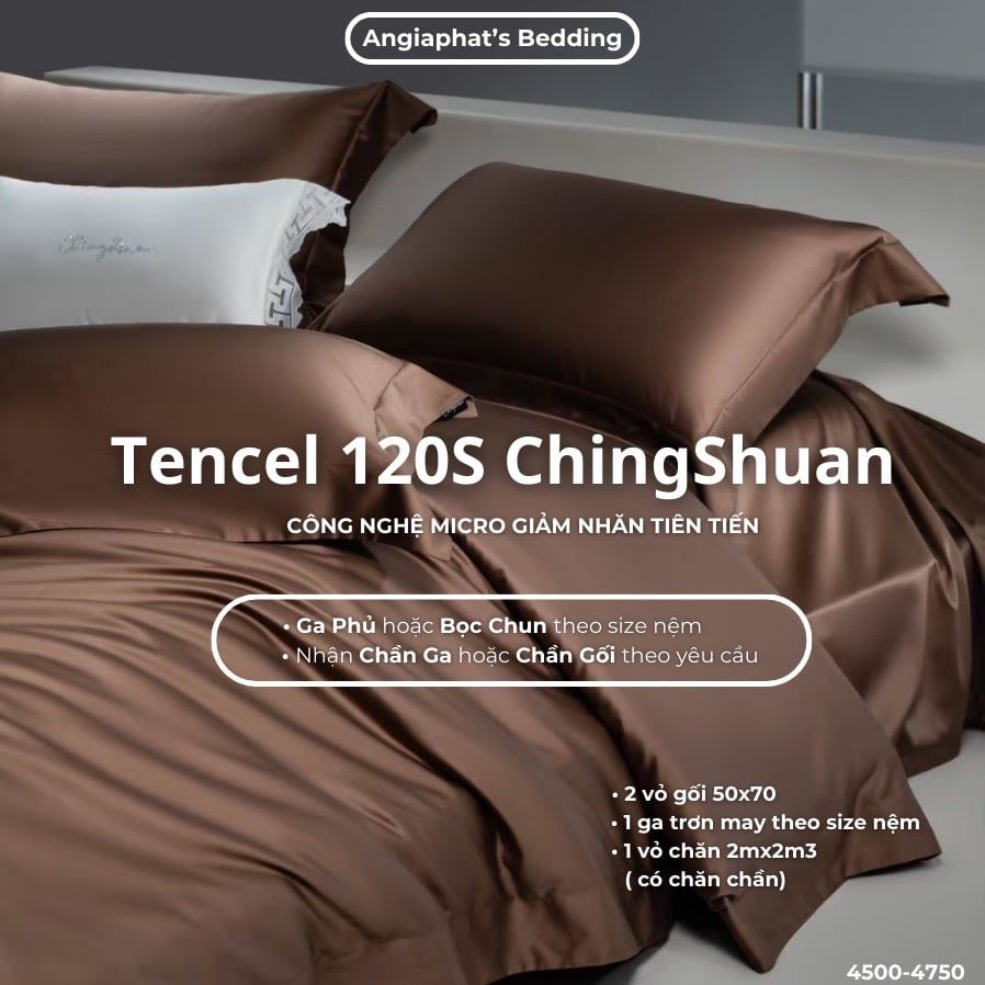 Set Chăn Ga Tencel 120s Chingsuan Micro - Màu 5