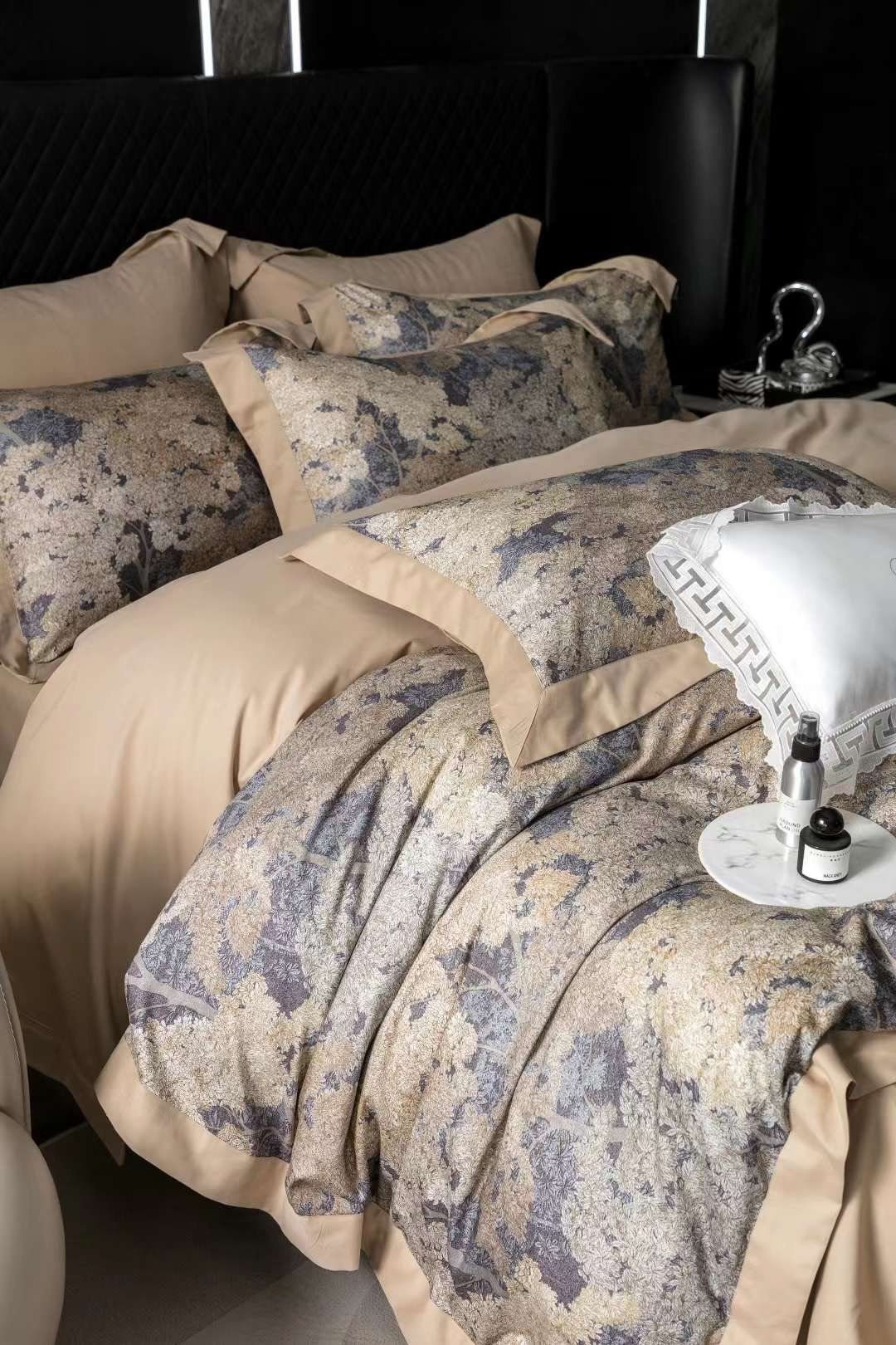 Bộ Chăn Ga Tencel Pima 100s Chingshuan - Cây Nâu