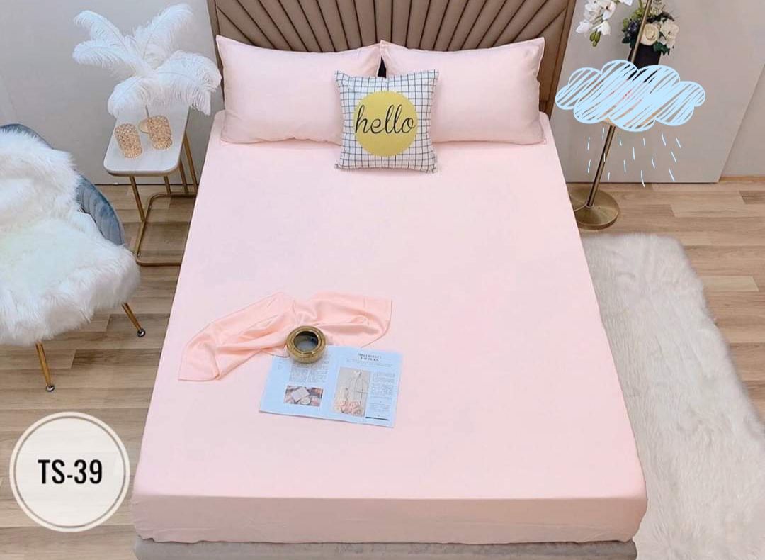 Chăn Drap May Thiết Kế - Tencel 60s Màu Trơn