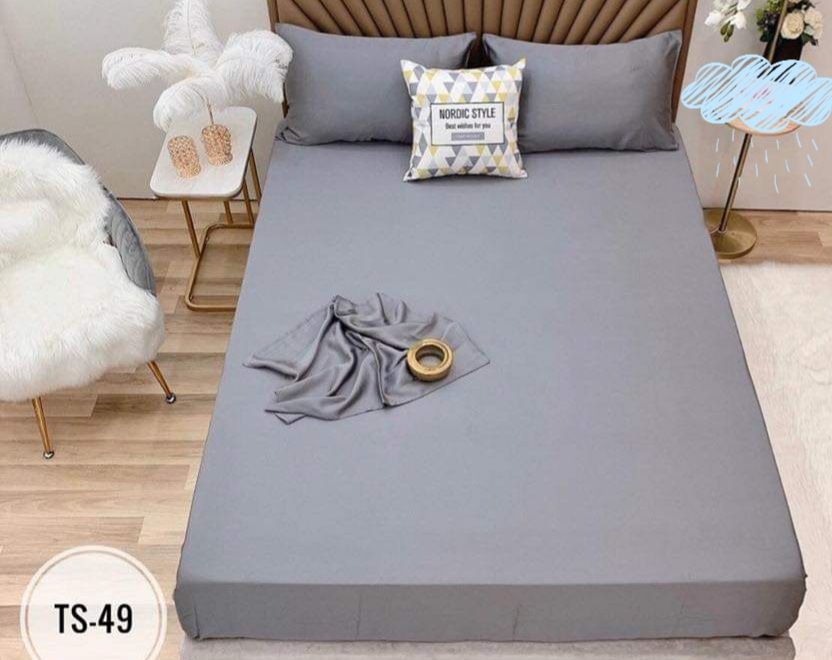 Chăn Drap May Thiết Kế - Tencel 60s Màu Trơn