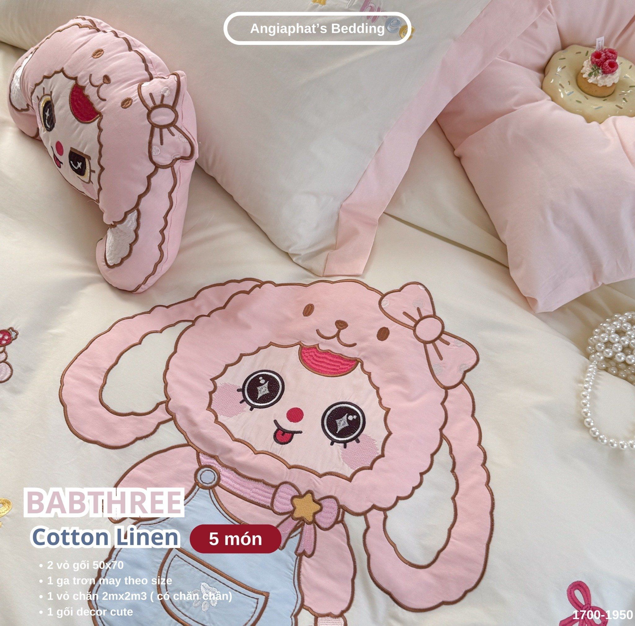 Bộ Chăn Ga Cotton Linen Kids / Cho Bé - BabyTree