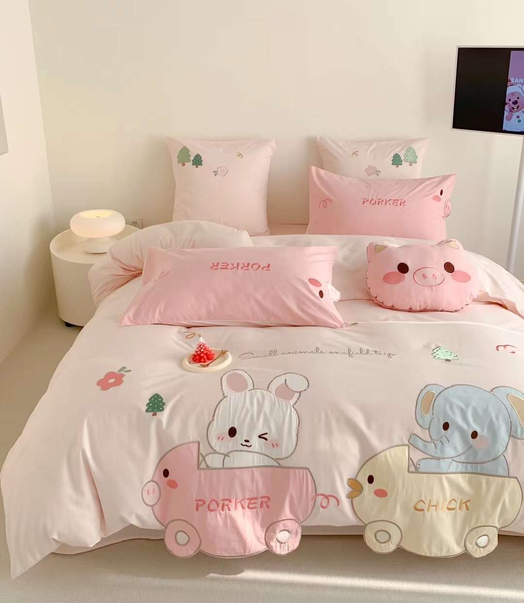Bộ Chăn Ga Cotton Linen Kids - Vườn Thú