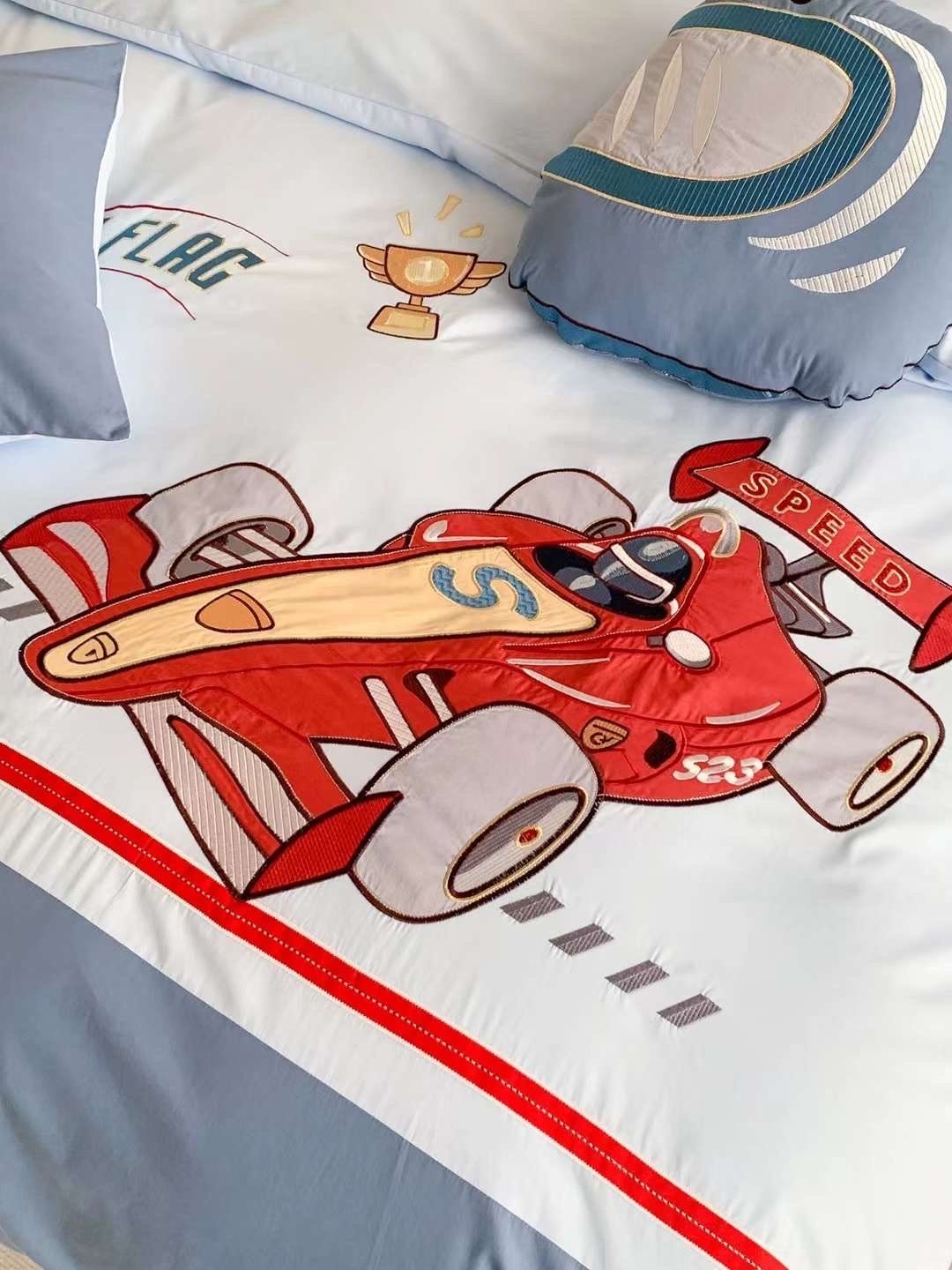 Bộ Chăn Ga Cotton Linen Kids - MÁY BAY