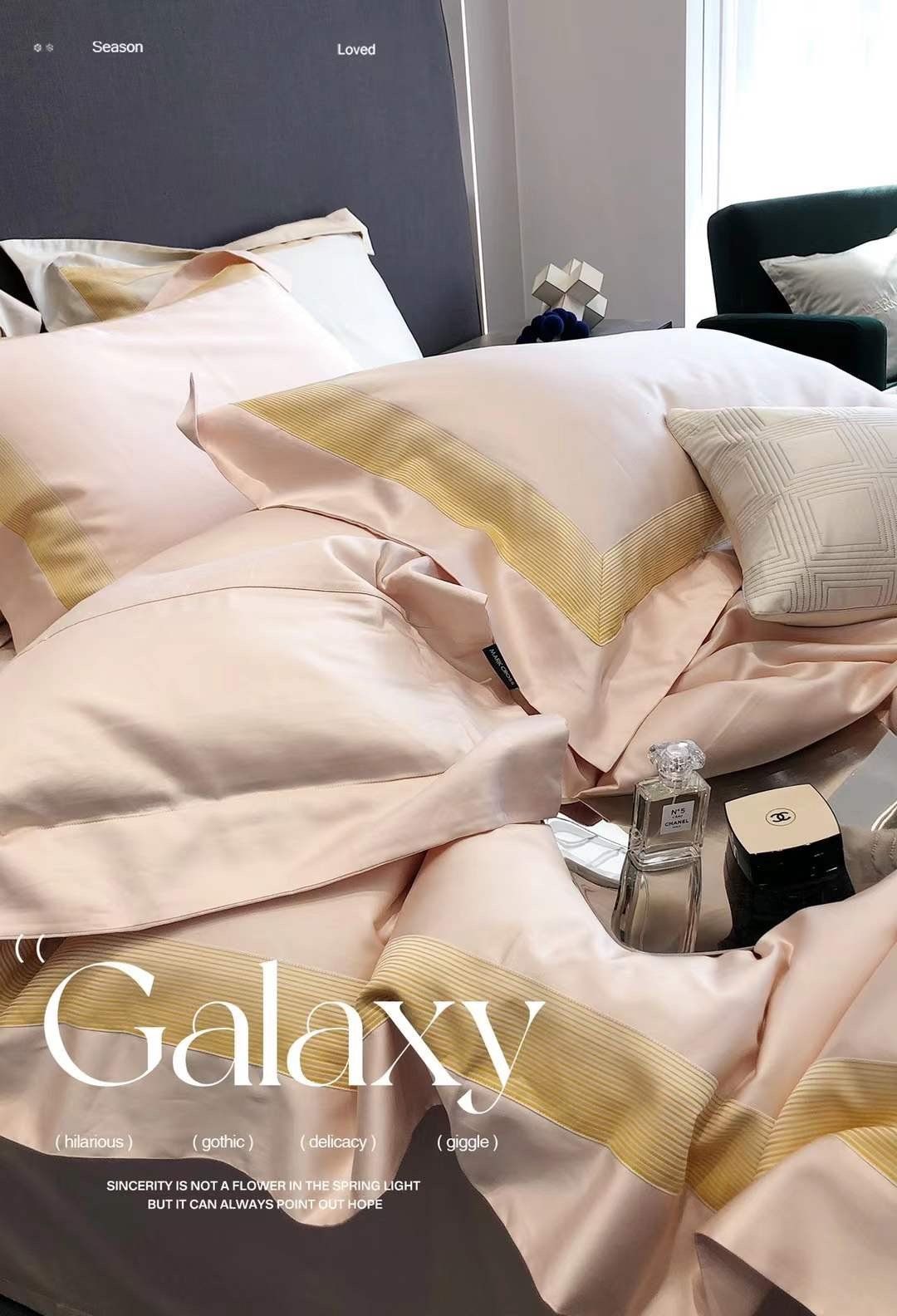 Bộ Vỏ Chăn Ga Cao Cấp - Nano Silk - Hồng