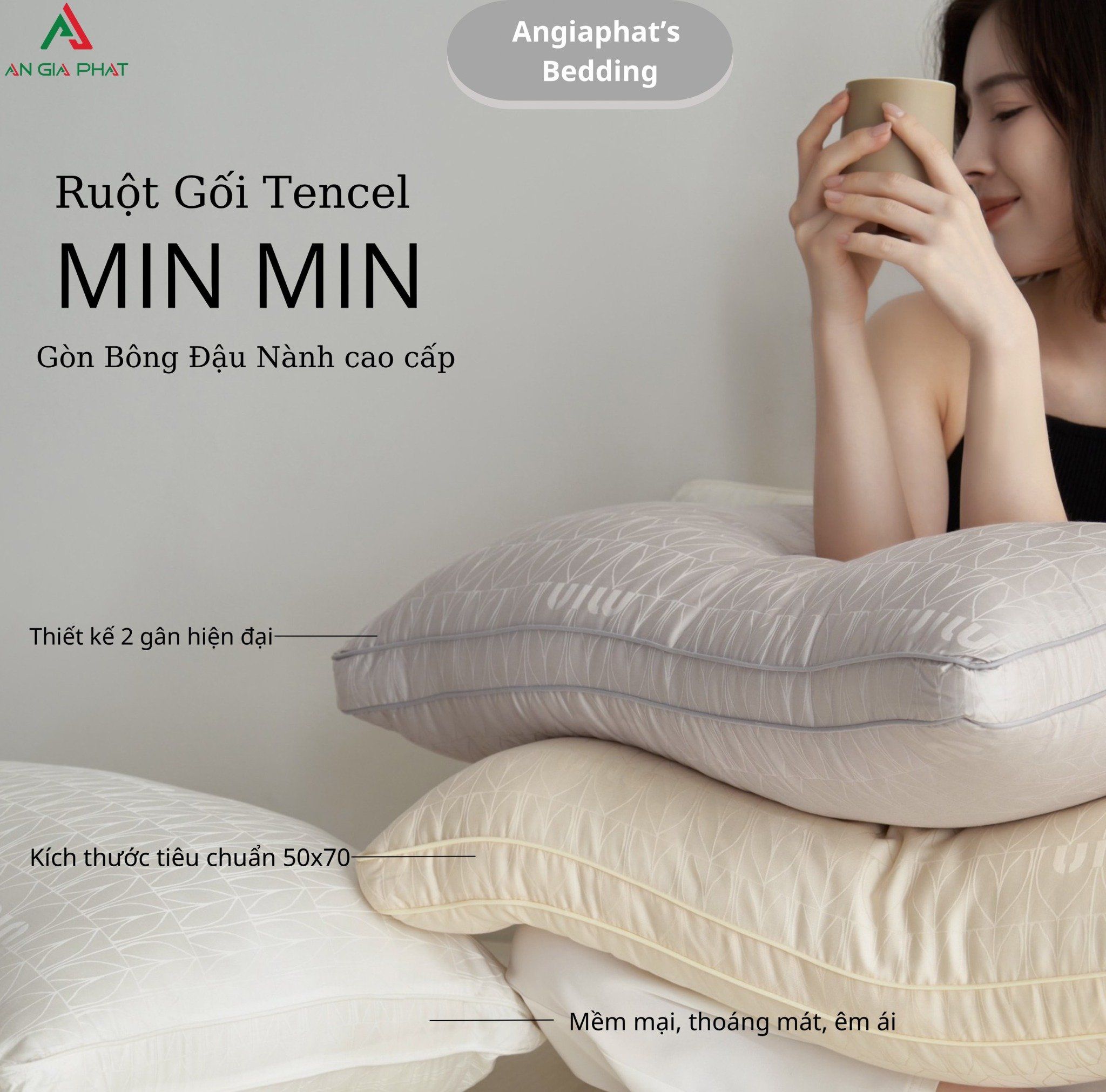 Ruột Gối Tencel Min Min 50*70cm