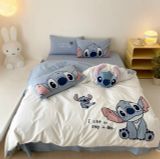  Bộ Vỏ Chăn Ga Gối Trẻ Em - Cotton Linen Kids -  Stick Xanh 