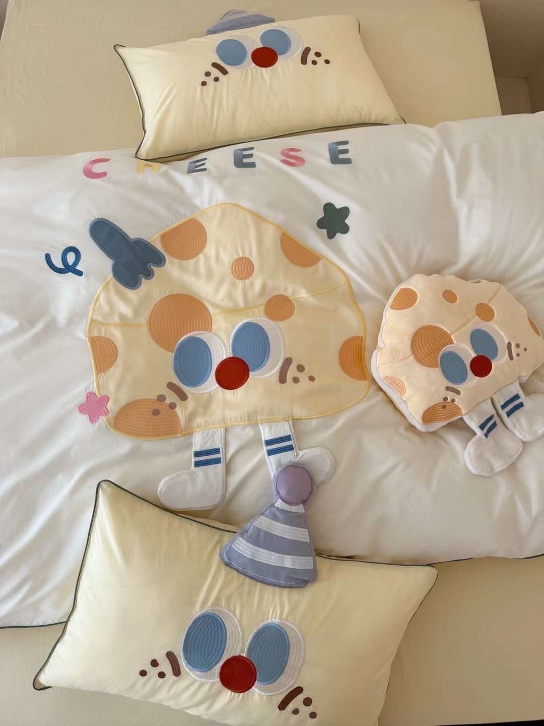  Bộ Vỏ Chăn Ga Gối Trẻ Em - Cotton Linen Kids -  Cây Nấm Vàng 