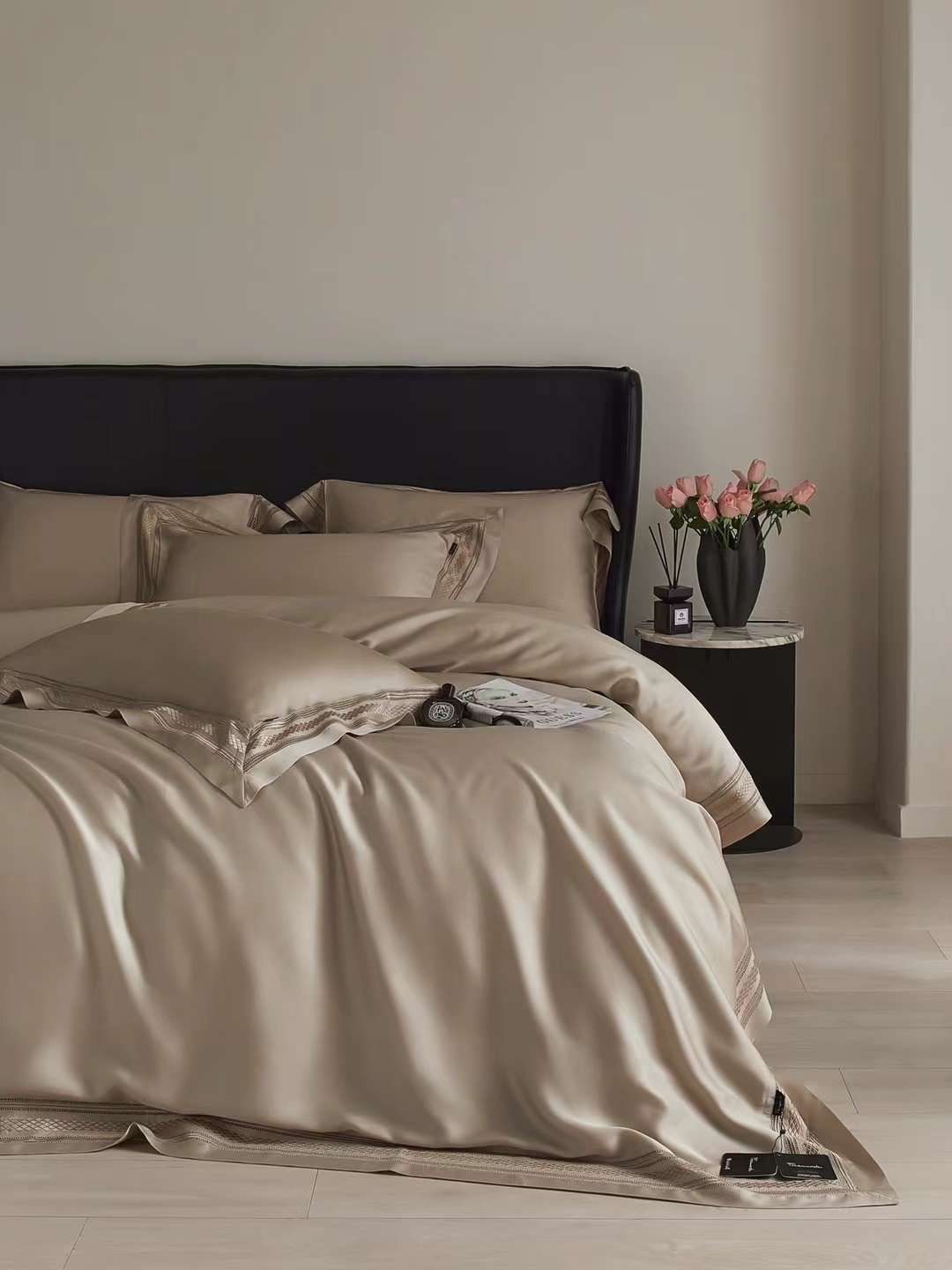 BỘ CHĂN GA TENCEL 120S FREEMONDE 2024 - MÀU NUDE