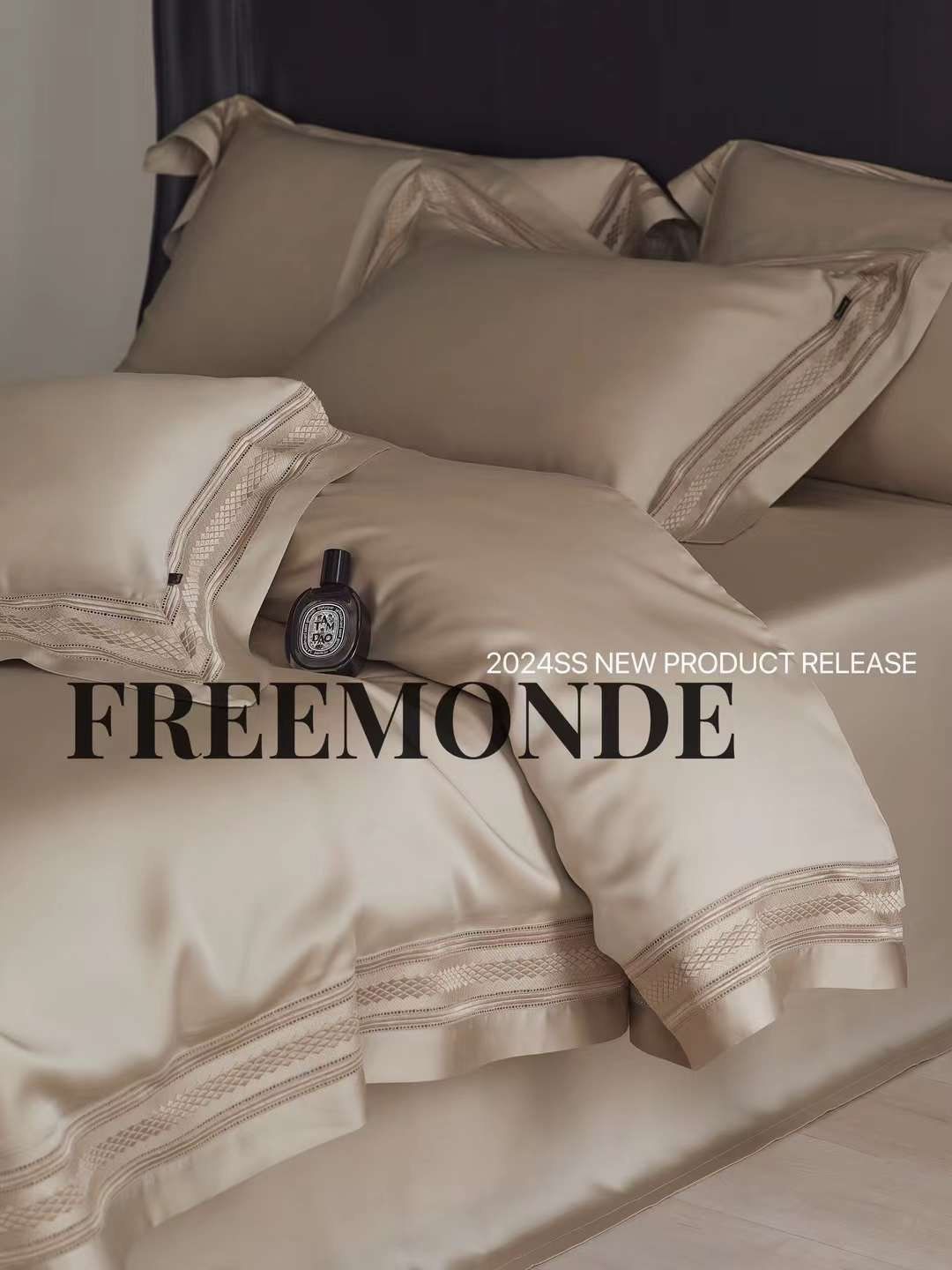 BỘ CHĂN GA TENCEL 120S FREEMONDE 2024 - MÀU NUDE