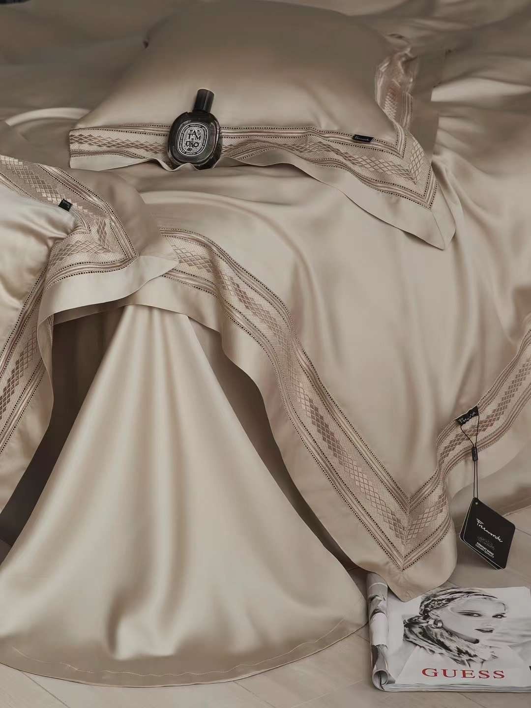 BỘ CHĂN GA TENCEL 120S FREEMONDE 2024 - MÀU NUDE