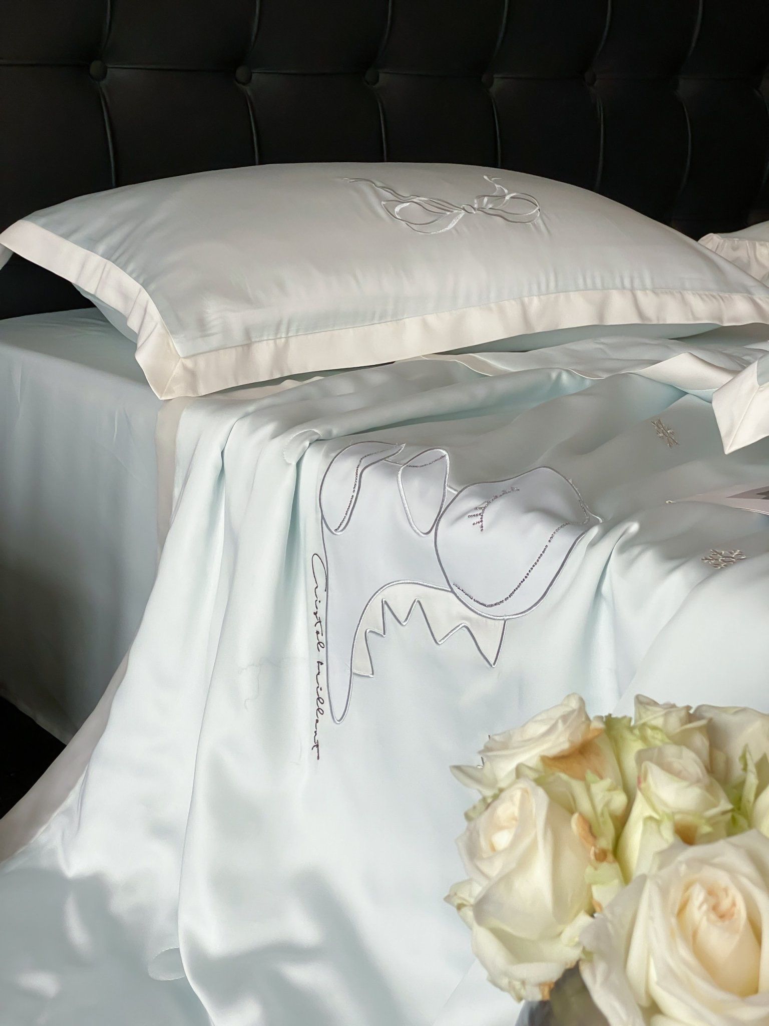Chăn ga tencel chăn hè cho bé - Khủng long xanh