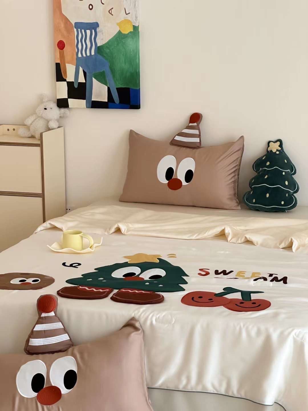 Chăn ga tencel chăn hè cho bé - Sweet dream kem