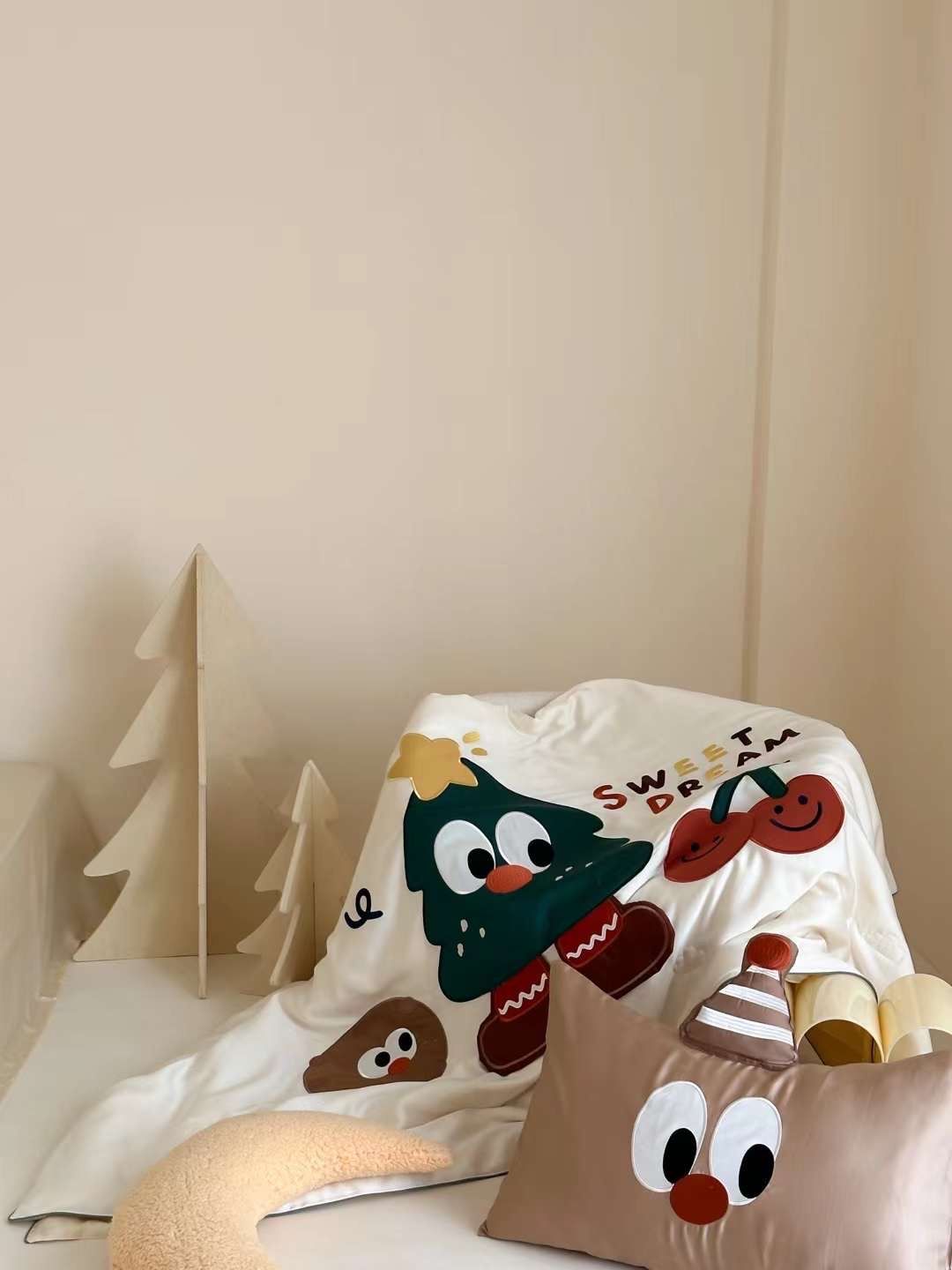 Chăn ga tencel chăn hè cho bé - Sweet dream kem