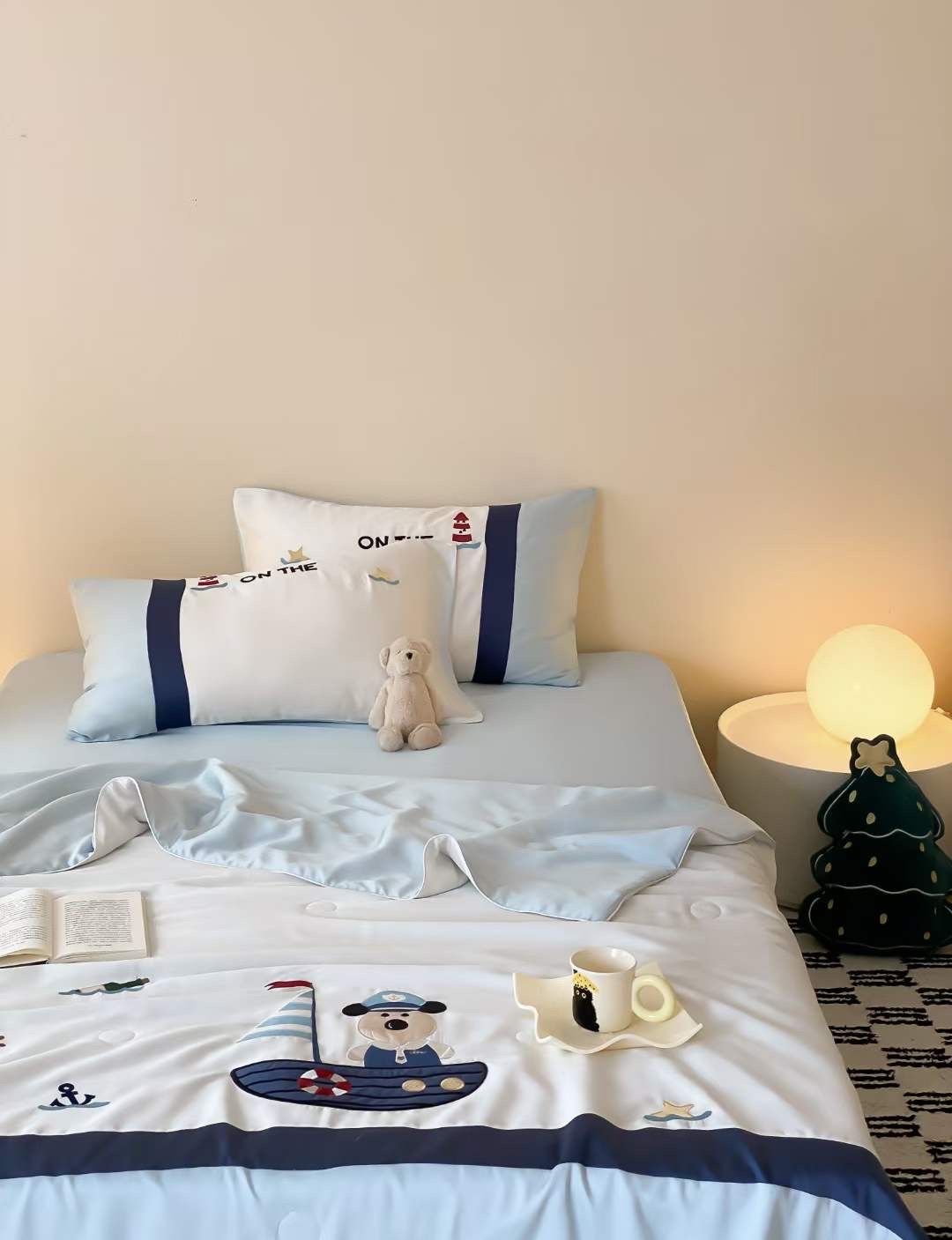 Chăn ga tencel chăn hè cho bé - Chó cứu hộ